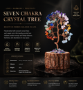 Natural Seven Chakra Crystal Tree - Handmade Feng Shui Bonsai for Energy Balance & Abundance