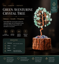 A Natural Green Aventurine Crystal Tree - Handmade Feng Shui Bonsai for Wealth & Prosperity